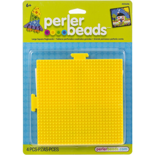 OakridgeStores.com | Perler - Large Square Yellow Perler Pegboards 2/Pkg (22646) 048533226467