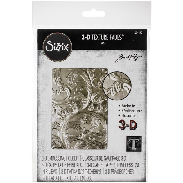 OakridgeStores.com | Sizzix - Elegant Sizzix 3D Textured Impressions Embossing Folder By Tim Holtz (664172) 630454257233