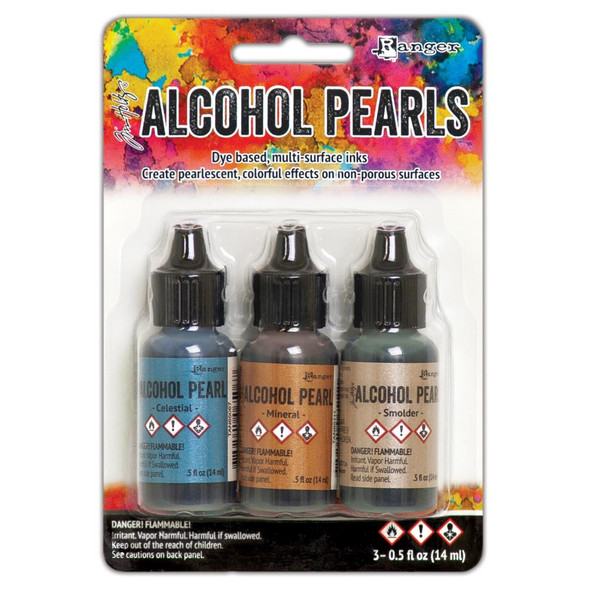OakridgeStores.com | Heidi Swapp - Kit #4 Tim Holtz Alcohol Ink Pearls Kits 3/Pkg (TAN65548) 789541065548