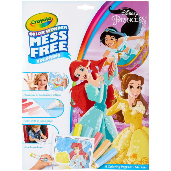 OakridgeStores.com | Crayola - Princess Crayola Color Wonder Coloring Pad & Markers (75-7003) 071662870034