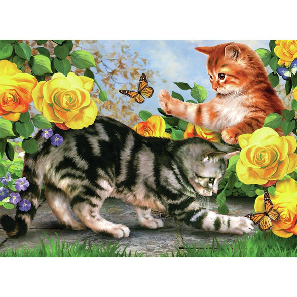 OakridgeStores.com | ROYAL BRUSH - Kitten Play Junior Large Paint By Number Kit 15.25"X11.25" (PJL-45) 090672373731