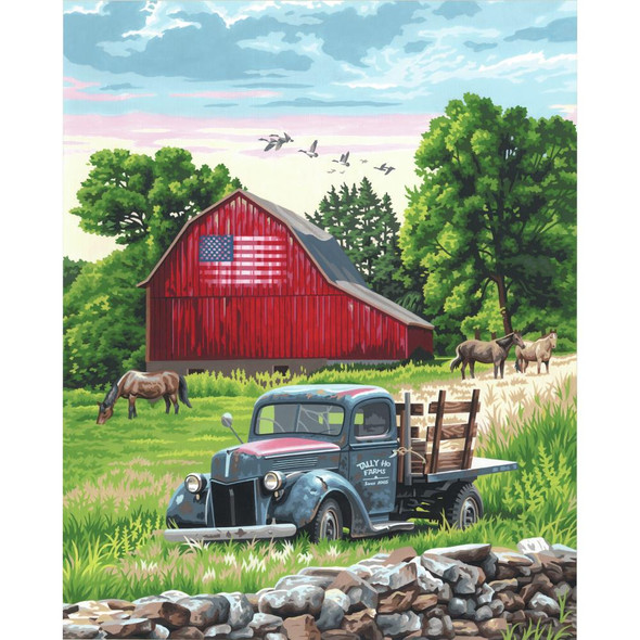 OakridgeStores.com | DIMENSIONS Summer Farm Paint by Number (requires paint mixing) (73-91733) 088677917333