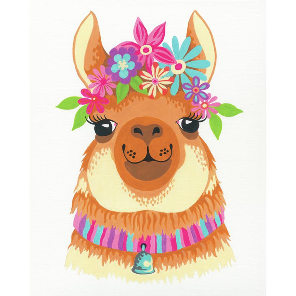 OakridgeStores.com | DIMENSIONS Flowery Llama, Paint by Number (requires paint mixing) (73-91738)  088677917388