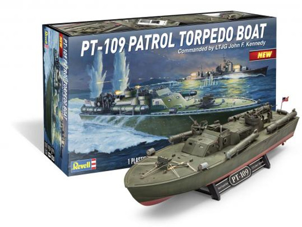 OakridgeStores.com | REVELL 1/72 PT109 Torpedo Boat JFK Plastic Model Kit (112-0319) 031445003196