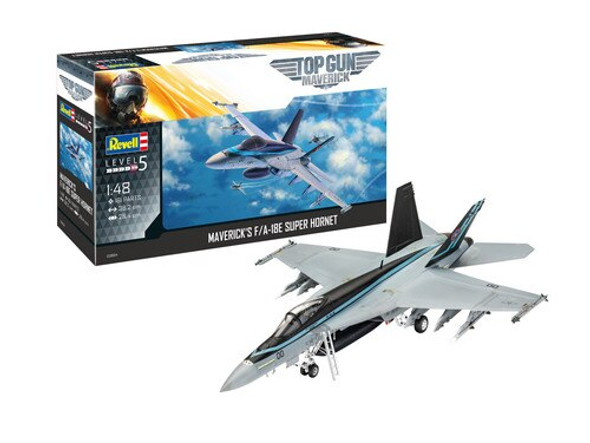 OakridgeStores.com | REVELL 1/48 F/A18E Top Gun Maverick's F/A-18 Super Hornet Plastic Model Airplane Kit (112-5871) 031445058714