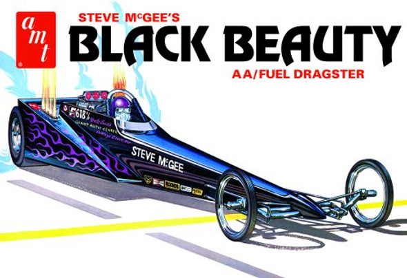 OakridgeStores.com | AMT 1/25 Steve McGee Black Beauty Wedge Dragster Plastic Model Race Car Kit (116-1214) 849398042441