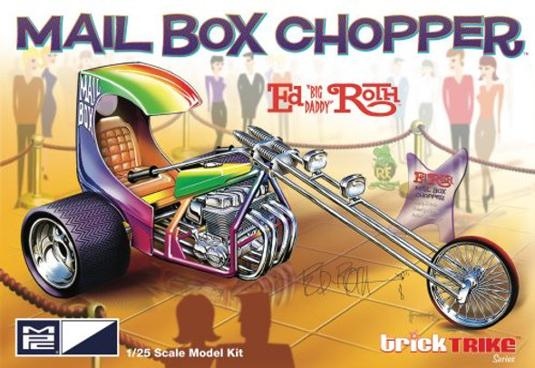 OakridgeStores.com | AMT MPC 1/25 Ed Roth's Mail Box Chopper (Trick Trikes Series) Plastic Model Motorcycle Kit (116-MPC892) 849398023136