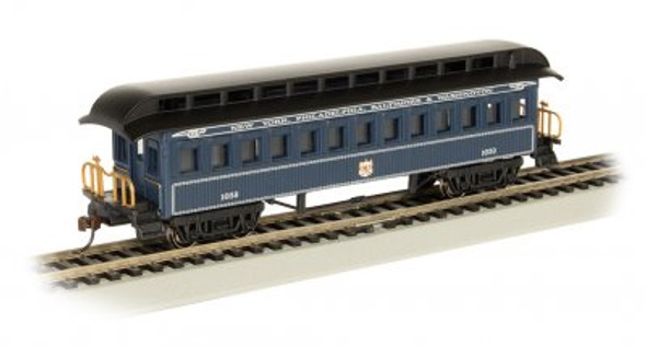 OakridgeStores.com | BACHMANN HO Old Time Coach, B&O/Royal Blue Plastic Model Kit (160-15105) 022899151052