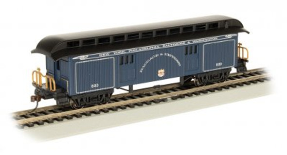 OakridgeStores.com | BACHMANN HO Old Time Baggage Car, B&O/Royal Blue Train Car (160-15305) 022899153056