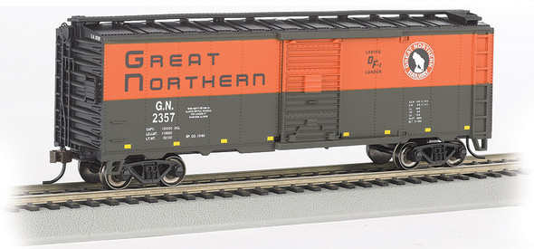 OakridgeStores.com | BACHMANN HO 40' PS1 Box, GN/Green/Orange #2357 Train Car (160-16001) 022899160016