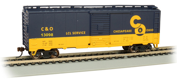 OakridgeStores.com | BACHMANN HO 40' PS1 Box, C&O #13098 Train Car (160-16002) 022899160023