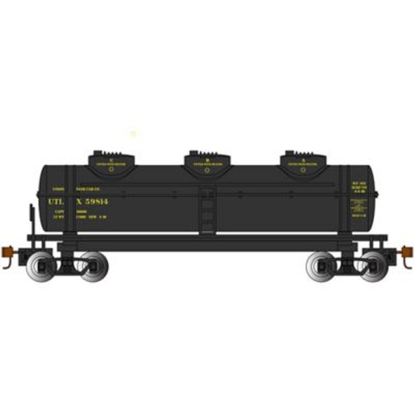 OakridgeStores.com | BACHMANN HO 40' 3-Dome Tank, UTLX #59814 Train Car (160-17109) 022899171098