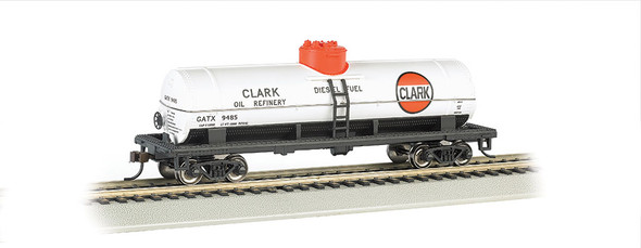 OakridgeStores.com | BACHMANN HO 40' 1-Dome Tank, Clark #9485 Train Car (160-17809) 022899178097