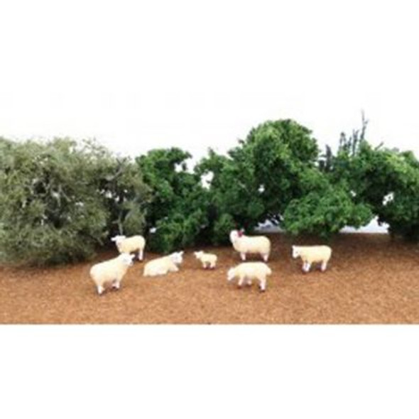 OakridgeStores.com | BACHMANN HO Scale Sheep Miniature Animals (160-33122) 022899331225