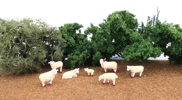 OakridgeStores.com | BACHMANN HO Scale Sheep Miniature Animals (160-33122) 022899331225