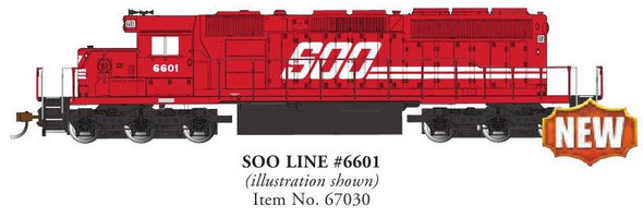 BACHMANN HO SOO LINE #6601 SD40-2 Diesel Locomotive (160-67030)