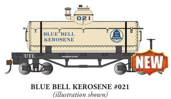 BACHMANN HO BLUE BELL KEROSENE #021 Old Time Tank Car (160-72106)