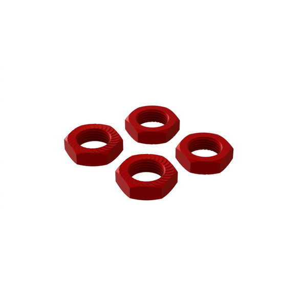 OakridgeStores.com | ARRMA Aluminum Wheel Nut, 17mm Red (4) (ARA-310906) 5052127031479
