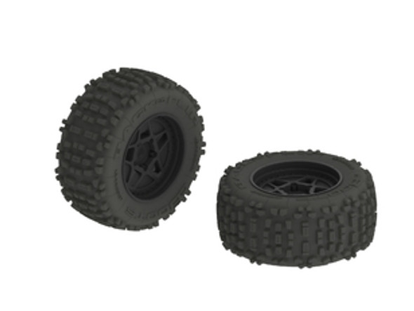 OakridgeStores.com | ARRMA AR510092 dBoots Backflip MT 6S Tire & Wheel Set (ARA-C8795) 5052127026598