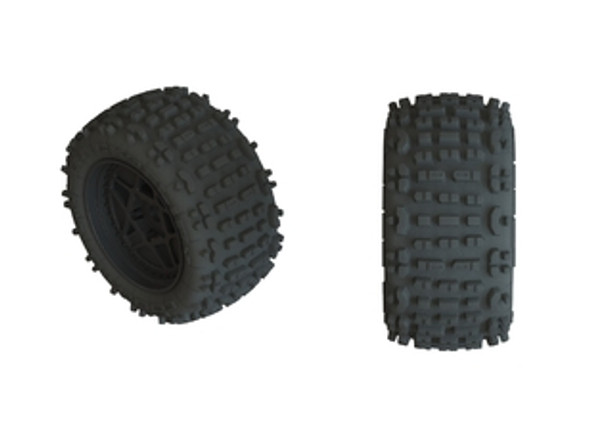 OakridgeStores.com | ARRMA AR550050 dBoots Backflip LP 4S Tires 3.8 Glued Black (2) (ARA-C9468) 5052127030526