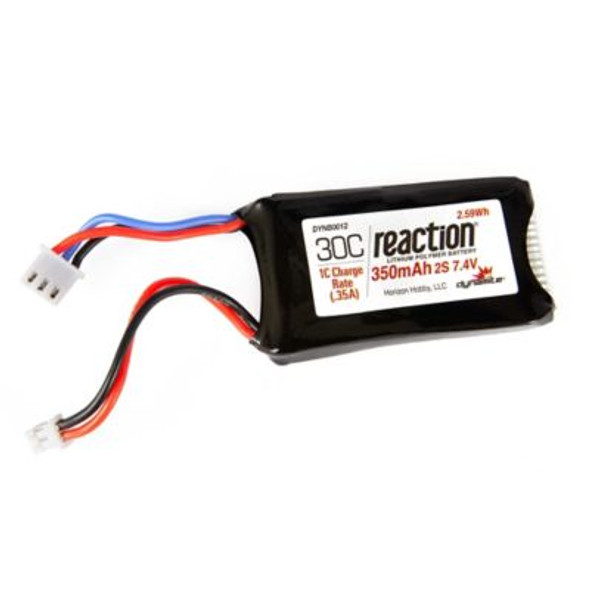 OakridgeStores.com | DYNAMITE 7.4v 350mAh 2S LiPo Electric RC Battery: PH 2.0 (DYN-B0012) 605482298671