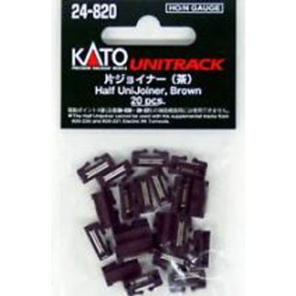 OakridgeStores.com | KATO N Unitrack Half Uni-Joiner (Track Rail Joiners) Brown (20) (KAT-24820) 4949727669571
