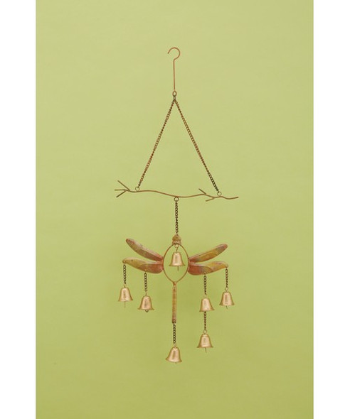 OakridgeStores.com | Ancient Graffiti - Dragonfly with Bells (Flamed Metal) Wind Chime (ANCIENTAG1415) 638071785436