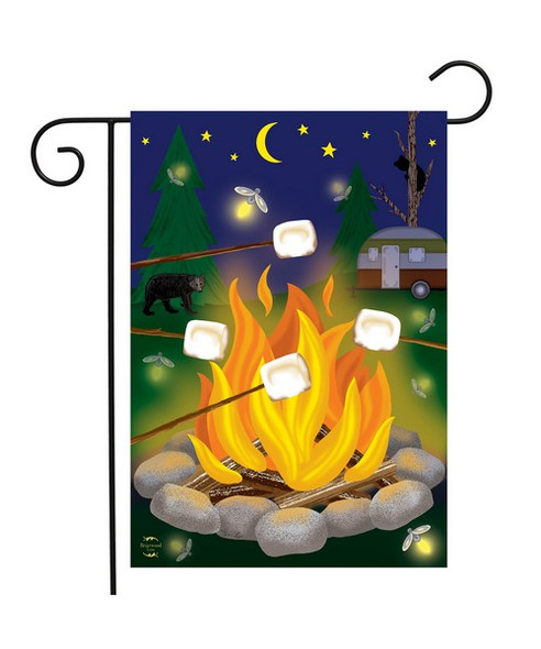 OakridgeStores.com | Briarwood Lane - Campfire S'mores Garden Flag (BLG01228) 840011612881