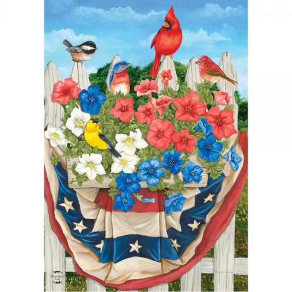 OakridgeStores.com | Briarwood Lane - American Birds (patriotic) Garden Flag (BLG01290) 840011613543