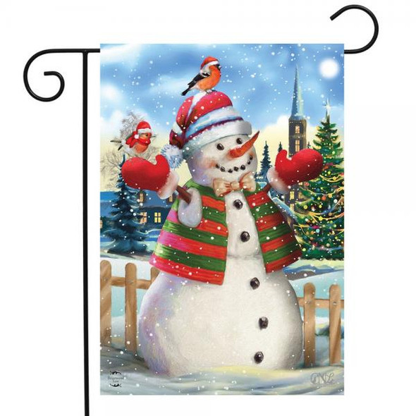 OakridgeStores.com | Briarwood Lane - It's Snowing (snowman christmas) Garden Flag (BLG01324) 840011616599