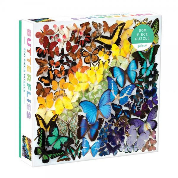OakridgeStores.com | Chronicle Books - Rainbow Butterflies Puzzle 500 Piece Jigsaw Puzzle (CB9780735362567) 9780735362567