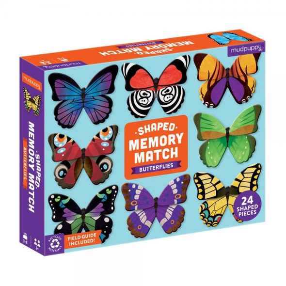 OakridgeStores.com | Chronicle Books - Butterflies Memory Match Game 24 Piece (CB9780735363267) 9780735363267