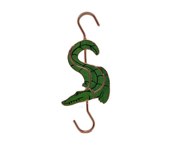 OakridgeStores.com | Gift Essentials - Alligator Stained Glass Hook (GE322) 645194903265