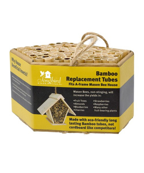 OakridgeStores.com | SE Barnstorm - A-Frame Mason Bee House Replacement Bamboo Tubes for SE1004 (SE1004R) 645194020849