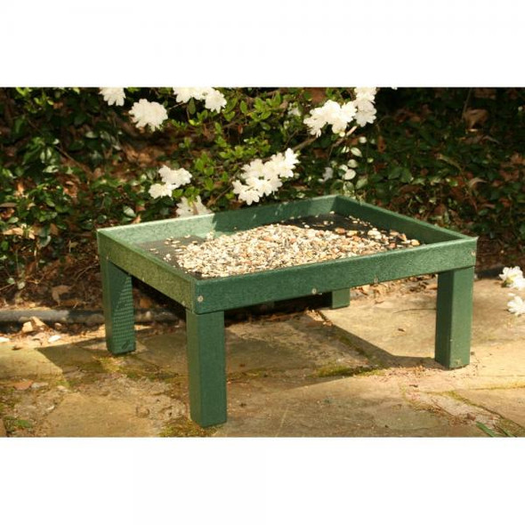 OakridgeStores.com | SE Rubicon - Ground Platform (Table) Bird & Critter Feeder - Green (SERUBSPF100) 645194000292