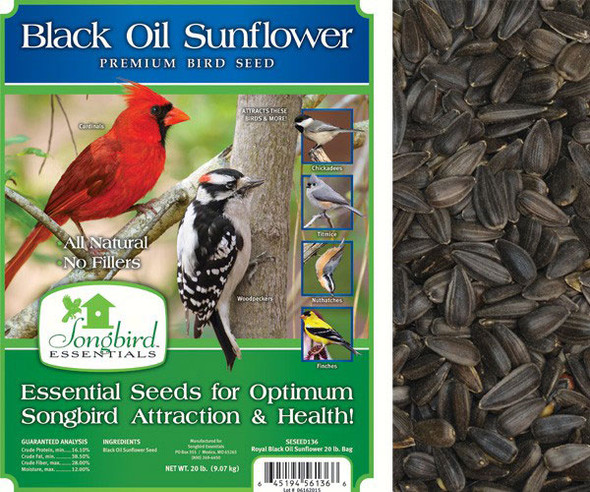 OakridgeStores.com | SE Seed - Songbird Black Oil, Bird Seed 5 lb. bag (SESEED135GC) 645194561359