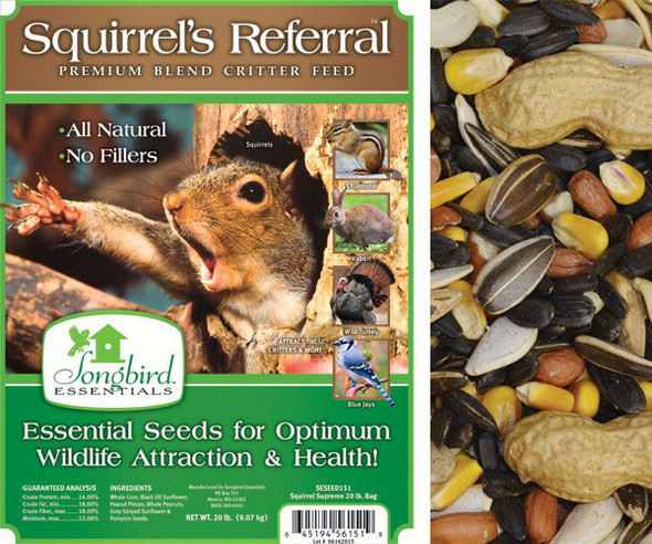 OakridgeStores.com | SE Seed - Squirrel's Referral, Bird Seed 5 lb. bag (SESEED150GC) 645194561502