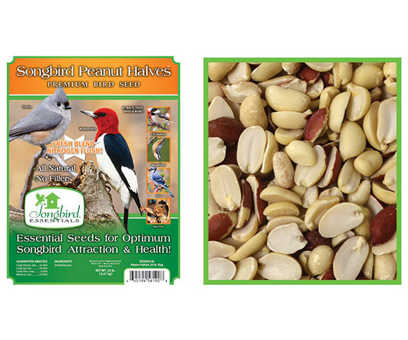 OakridgeStores.com | SE Seed - SONGBIRD PEANUT HALVES, Bird Seed & Feed 5 lb. bag (SESEED189GC) 645194561892