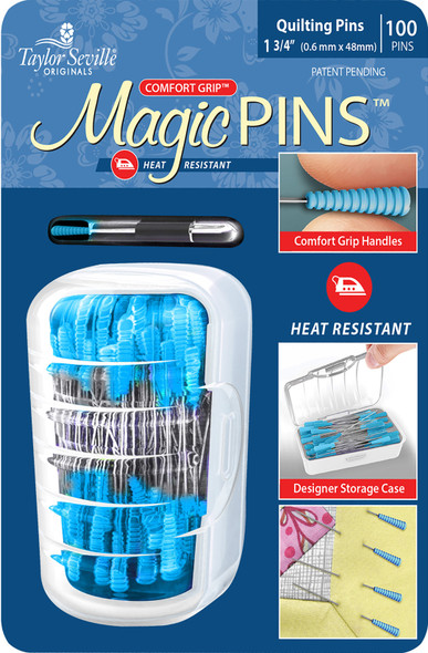 OakridgeStores.com | Taylor Seville - Quilting & Sewing Magic Pins - 100/Pkg (217139) 766152217139