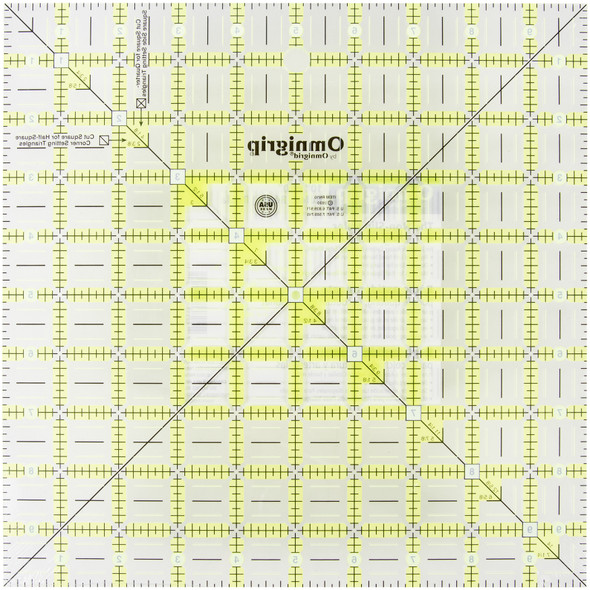 OakridgeStores.com | Omnigrid - Omnigrip Quilter's Non-Slip Square Ruler 10" (RN10) 762511510101