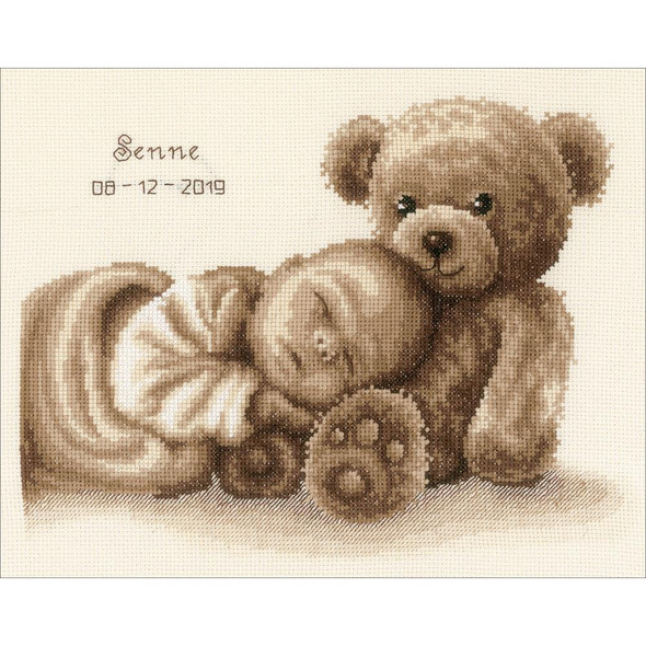 OakridgeStores.com | Vervaco Counted Cross Stitch Kit 11.25"X8.75" - Sweet Dreams Record On Aida (14 Count) (V0163786) 5413480780860