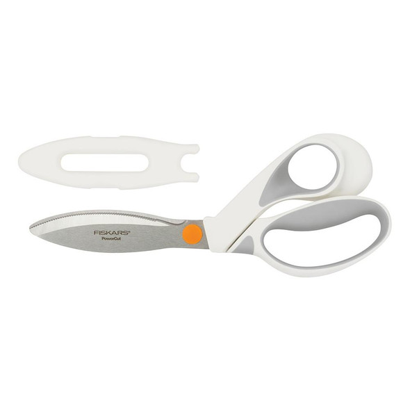 OakridgeStores.com | Fiskars Built to DIY Softgrip PowerCut Shears (Scissors) 9" (99001001) 020335061538