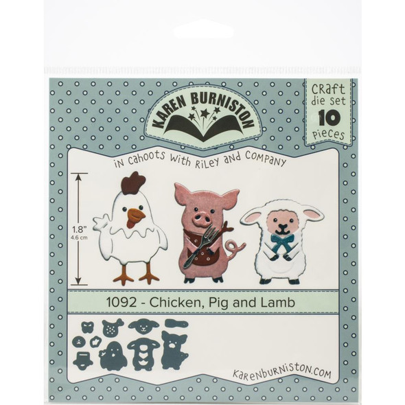 OakridgeStores.com | Karen Burniston Dies - Chicken, Pig & Lamb (KBR1092) 084282633064