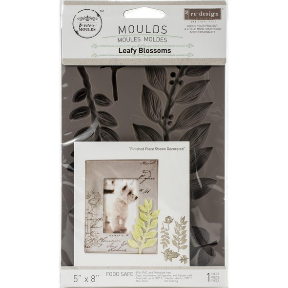 OakridgeStores.com | Prima Marketing Re-Design Mould 5"X8"X8mm - Leafy Blossoms (635756) 655350635756
