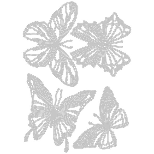 OakridgeStores.com | Sizzix Thinlits Dies By Tim Holtz - Scribbly Butterfly (664409) 630454260950