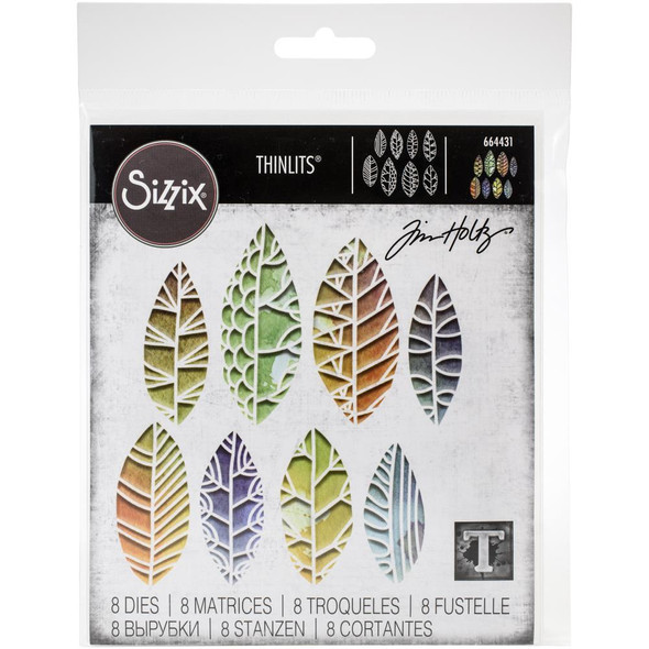 OakridgeStores.com | Sizzix Thinlits Dies By Tim Holtz - Cut-Out Leaves (664431) 630454262916