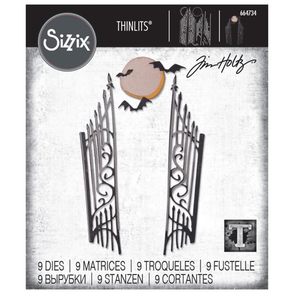 OakridgeStores.com | Sizzix Thinlits Dies By Tim Holtz 9/Pkg - Gate Keeper (664734) 630454264644