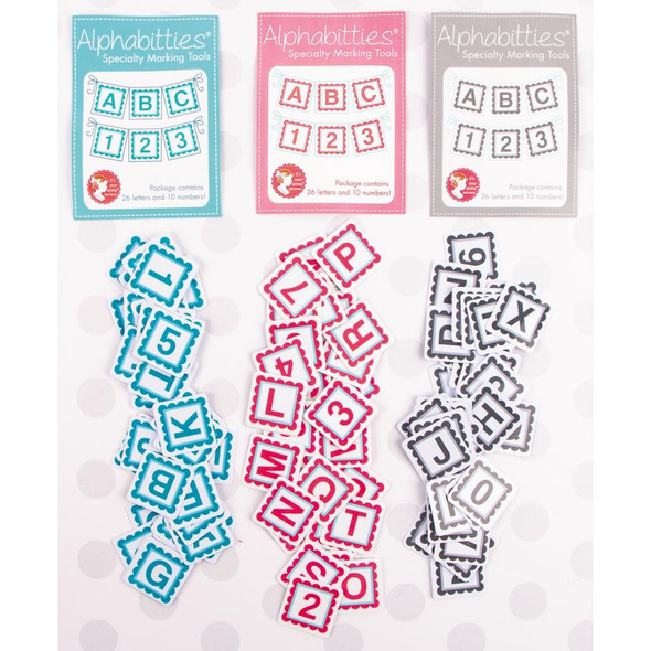 OakridgeStores.com | It's Sew Emma - Alphabitties Sew-on Labels Pack - Blue (ISE707) 091037595751