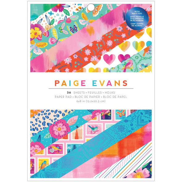 OakridgeStores.com | American Crafts - Single-Sided Paper Pad 6"X8" 36/Pkg - Paige Evans Go The Scenic Route Theme Designs (PE369766) 718813697668