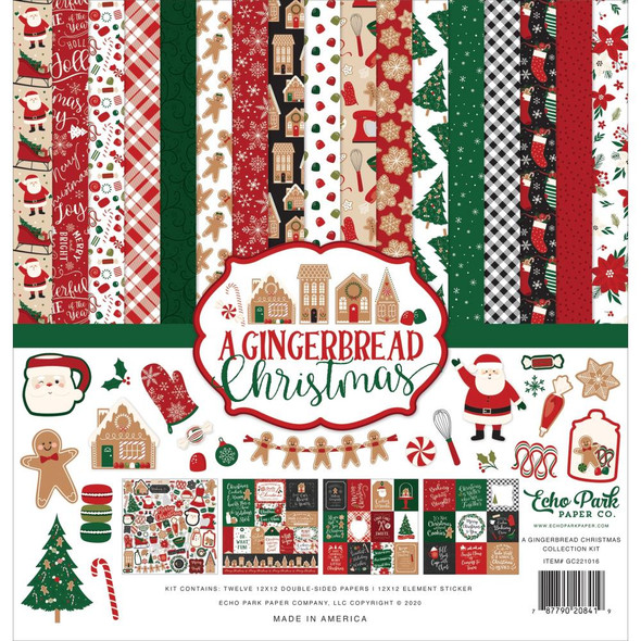 OakridgeStores.com | Echo Park Paper - Collection Kit 12"X12" - A Gingerbread Christmas (GC221016) 787790208419